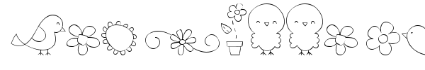 MTF Sweet Nature Dings font preview